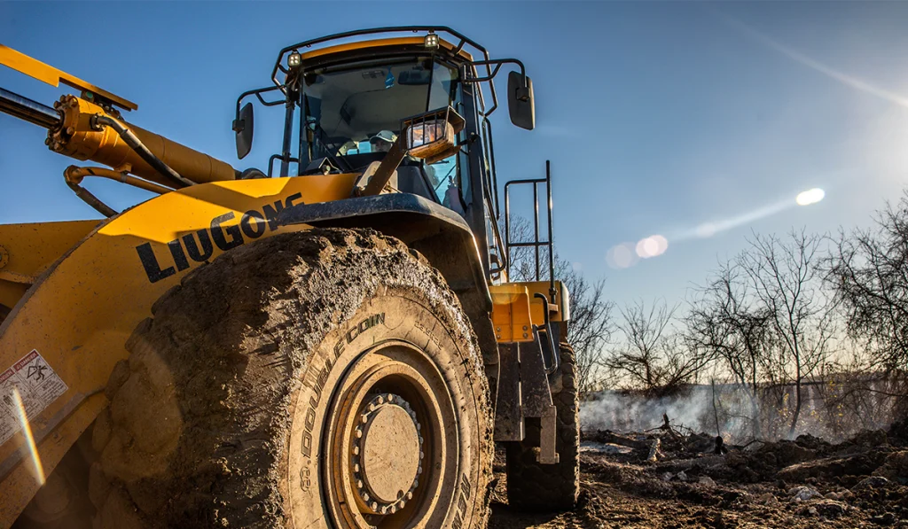 Liugong wheel loader side profile